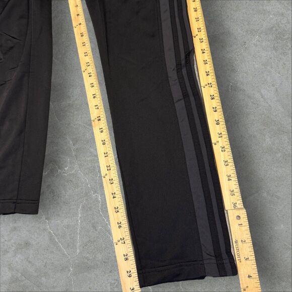 Adidas Tricot Zip Pant Mens Training Track Pants 3 Stripe Carbon/Black - Small - Picture 3 of 8